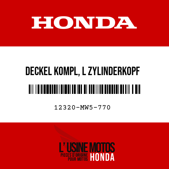 image de 12320-MW5-770 DECKEL KOMPL, L ZYLINDERKOPF