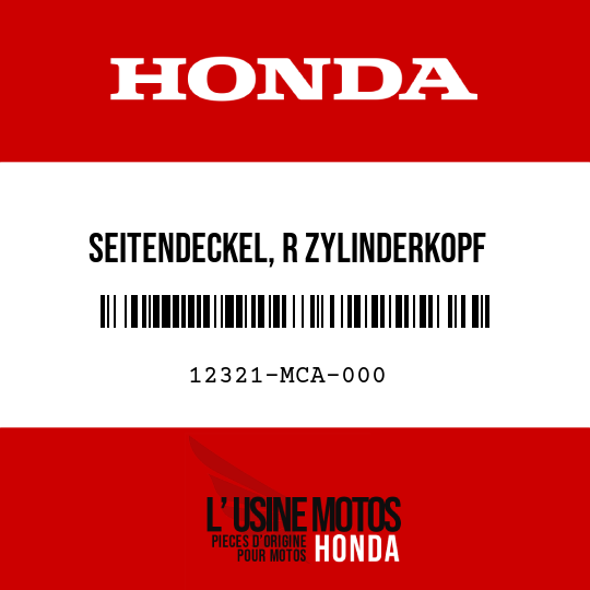 image de 12321-MCA-000 SEITENDECKEL, R ZYLINDERKOPF