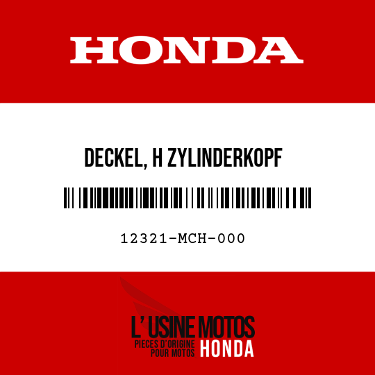 image de 12321-MCH-000 DECKEL, H ZYLINDERKOPF