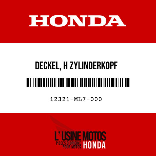 image de 12321-ML7-000 DECKEL, H ZYLINDERKOPF