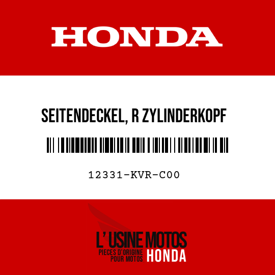 image de 12331-KVR-C00 SEITENDECKEL, R ZYLINDERKOPF