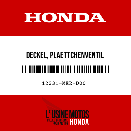image de 12331-MER-D00 DECKEL, PLAETTCHENVENTIL