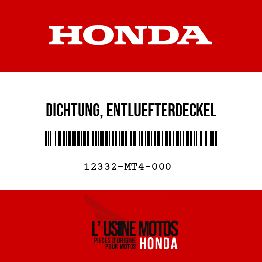 image de 12332-MT4-000 DICHTUNG, ENTLUEFTERDECKEL