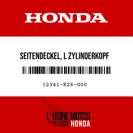 image de 12341-K26-G00 SEITENDECKEL, L ZYLINDERKOPF