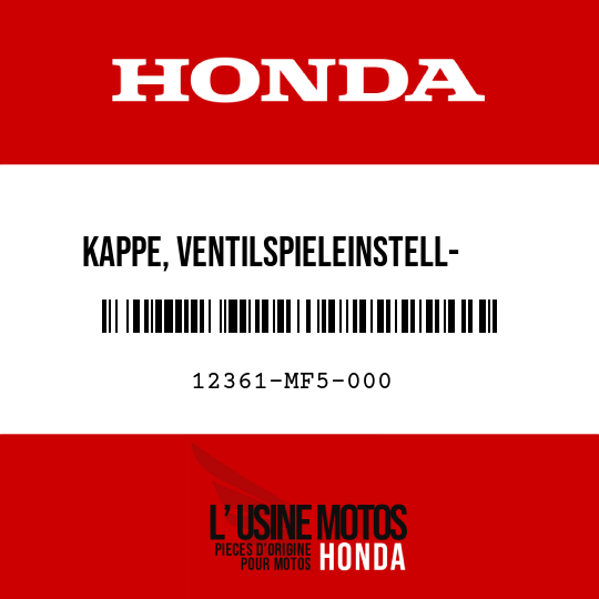 image de 12361-MF5-000 KAPPE, VENTILSPIELEINSTELL- HALTER