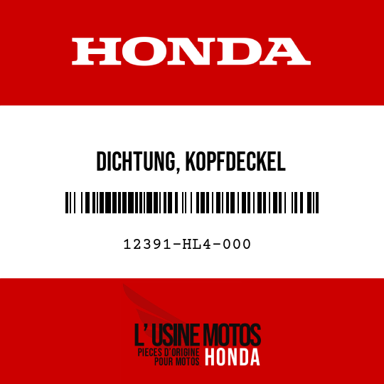 image de 12391-HL4-000 DICHTUNG, KOPFDECKEL