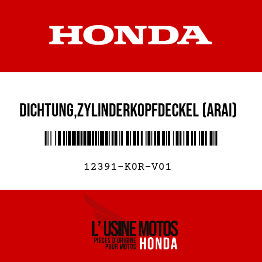 image de 12391-K0R-V01 DICHTUNG,ZYLINDERKOPFDECKEL (ARAI)