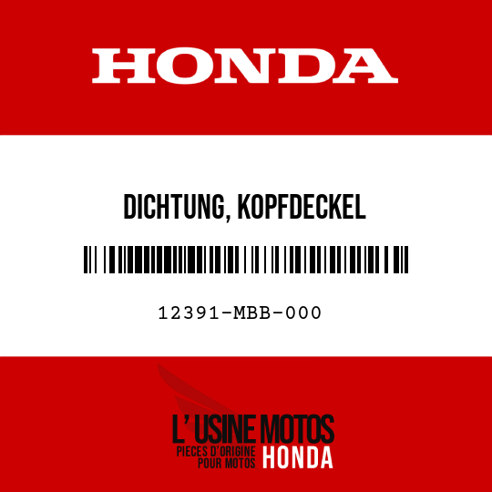 image de 12391-MBB-000 DICHTUNG, KOPFDECKEL