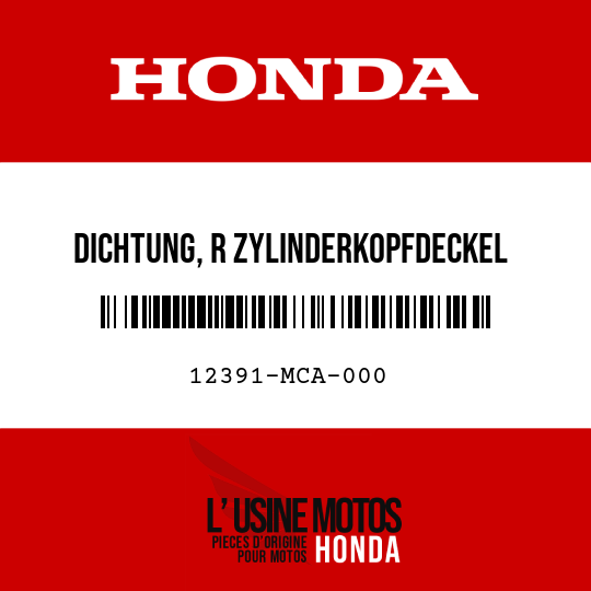 image de 12391-MCA-000 DICHTUNG, R ZYLINDERKOPFDECKEL
