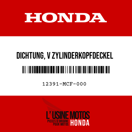 image de 12391-MCF-000 DICHTUNG, V ZYLINDERKOPFDECKEL