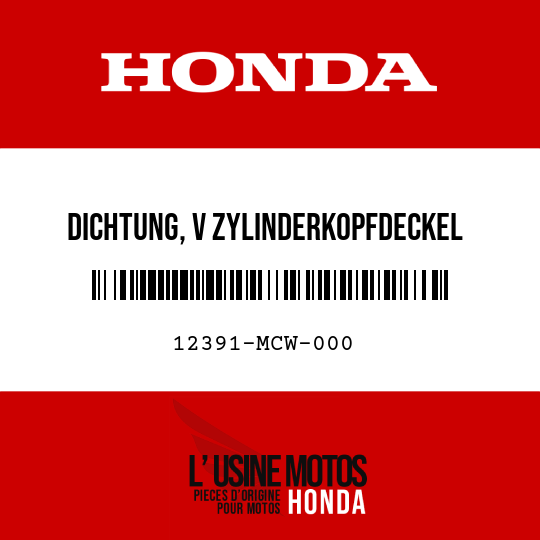 image de 12391-MCW-000 DICHTUNG, V ZYLINDERKOPFDECKEL