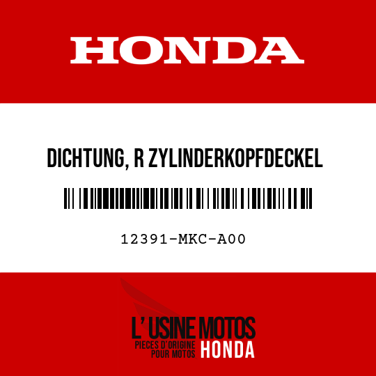 image de 12391-MKC-A00 DICHTUNG, R ZYLINDERKOPFDECKEL