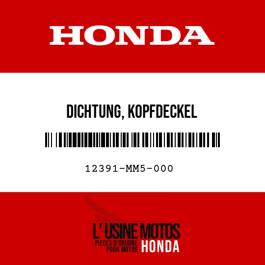image de 12391-MM5-000 DICHTUNG, KOPFDECKEL