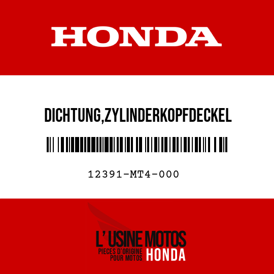 image de 12391-MT4-000 DICHTUNG,ZYLINDERKOPFDECKEL