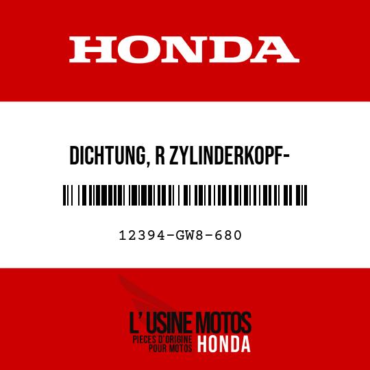 image de 12394-GW8-680 DICHTUNG, R ZYLINDERKOPF- SEITENDECKEL