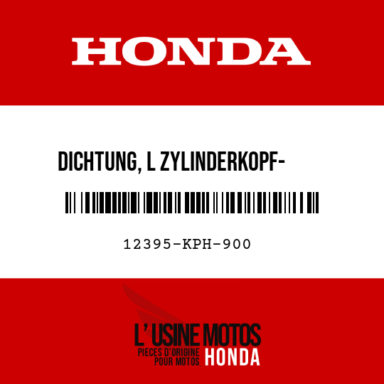 image de 12395-KPH-900 DICHTUNG, L ZYLINDERKOPF-    SEITENDECKEL