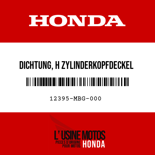 image de 12395-MBG-000 DICHTUNG, H ZYLINDERKOPFDECKEL