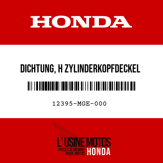 image de 12395-MGE-000 DICHTUNG, H ZYLINDERKOPFDECKEL