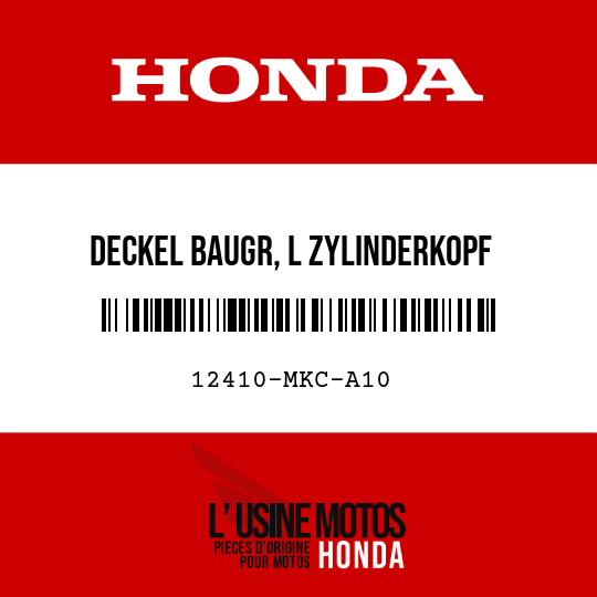 image de 12410-MKC-A10 DECKEL BAUGR, L ZYLINDERKOPF