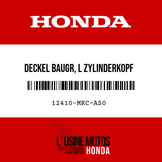 image de 12410-MKC-AS0 DECKEL BAUGR, L ZYLINDERKOPF