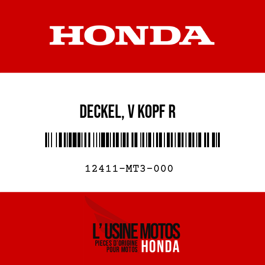 image de 12411-MT3-000 DECKEL, V KOPF R