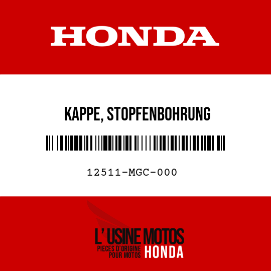 image de 12511-MGC-000 KAPPE, STOPFENBOHRUNG