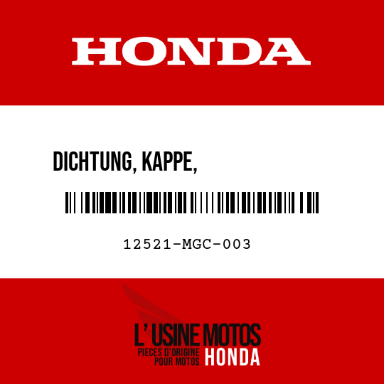 image de 12521-MGC-003 DICHTUNG, KAPPE,              STOPFENBOHRUNG
