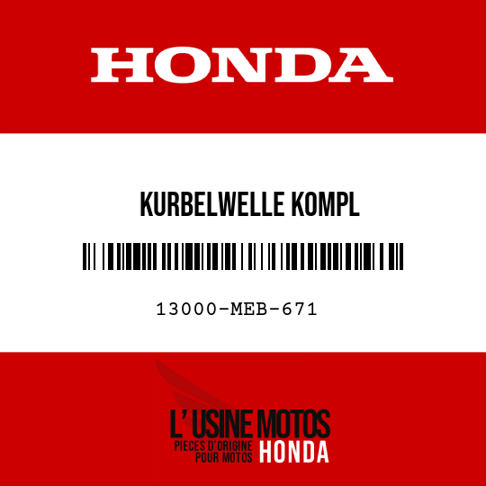 image de 13000-MEB-671 KURBELWELLE KOMPL