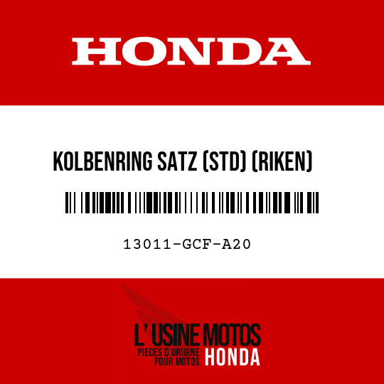 image de 13011-GCF-A20 KOLBENRING SATZ (STD) (RIKEN)