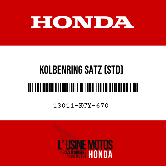image de 13011-KCY-670 KOLBENRING SATZ (STD)