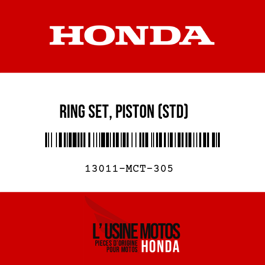 image de 13011-MCT-305 RING SET, PISTON (STD)
