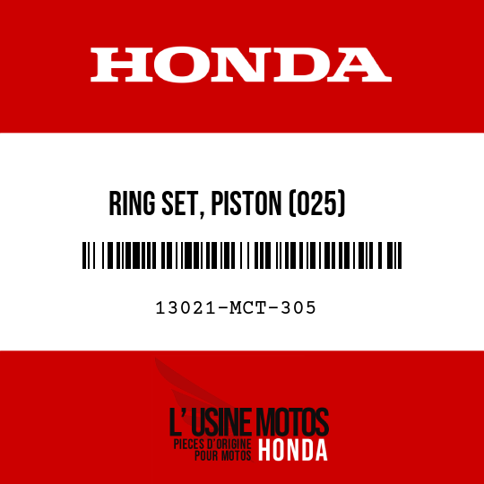 image de 13021-MCT-305 RING SET, PISTON (025)