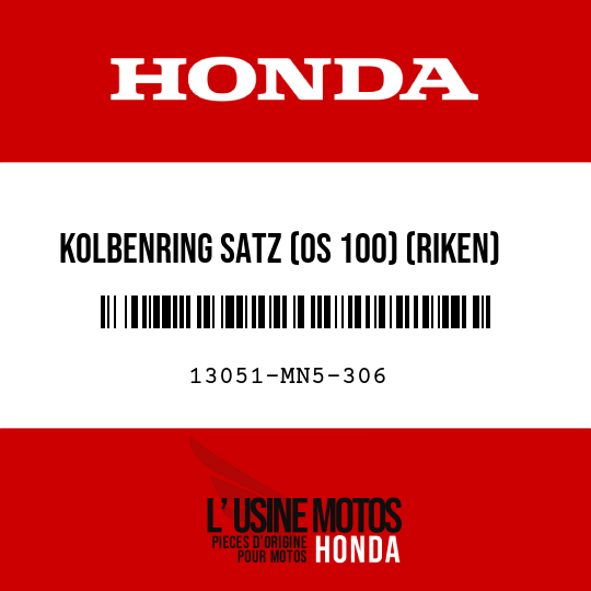 image de 13051-MN5-306 KOLBENRING SATZ (OS 100) (RIKEN)