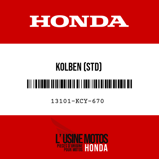 image de 13101-KCY-670 KOLBEN (STD)
