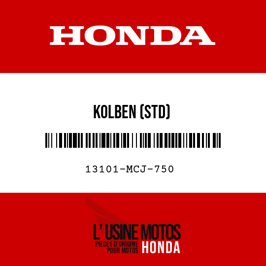 image de 13101-MCJ-750 KOLBEN (STD)