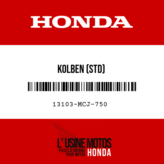 image de 13103-MCJ-750 KOLBEN (STD)