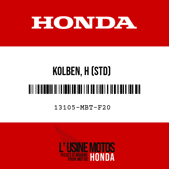 image de 13105-MBT-F20 KOLBEN, H (STD)
