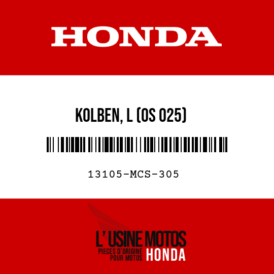 image de 13105-MCS-305 KOLBEN, L (OS 025)