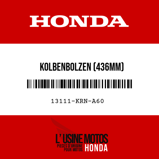 image de 13111-KRN-A60 KOLBENBOLZEN (436MM)