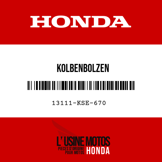 image de 13111-KSE-670 KOLBENBOLZEN