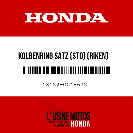 image de 13122-GC4-672 KOLBENRING SATZ (STD) (RIKEN)