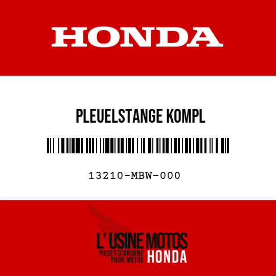 image de 13210-MBW-000 PLEUELSTANGE KOMPL
