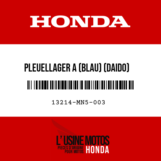 image de 13214-MN5-003 PLEUELLAGER A (BLAU) (DAIDO)