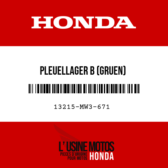 image de 13215-MW3-671 PLEUELLAGER B (GRUEN)