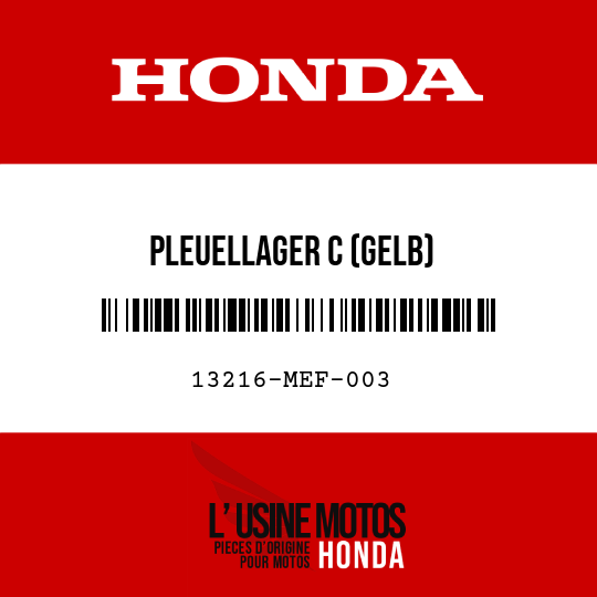 image de 13216-MEF-003 PLEUELLAGER C (GELB)