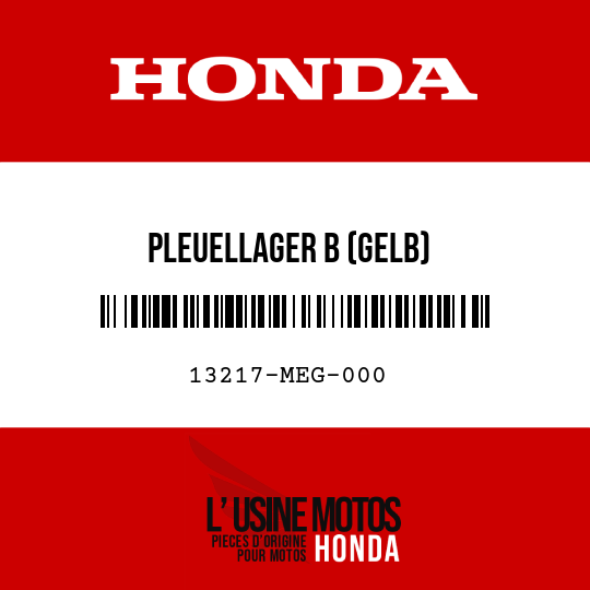 image de 13217-MEG-000 PLEUELLAGER B (GELB)