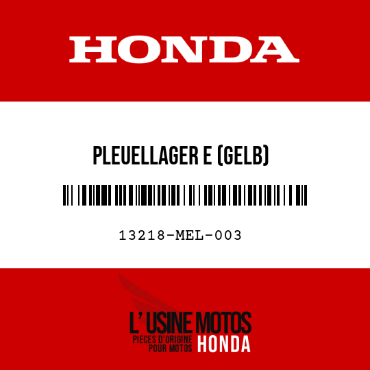 image de 13218-MEL-003 PLEUELLAGER E (GELB)