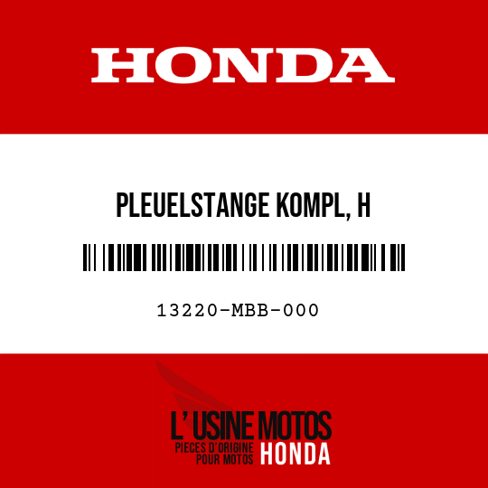 image de 13220-MBB-000 PLEUELSTANGE KOMPL, H