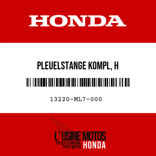image de 13220-ML7-000 PLEUELSTANGE KOMPL, H