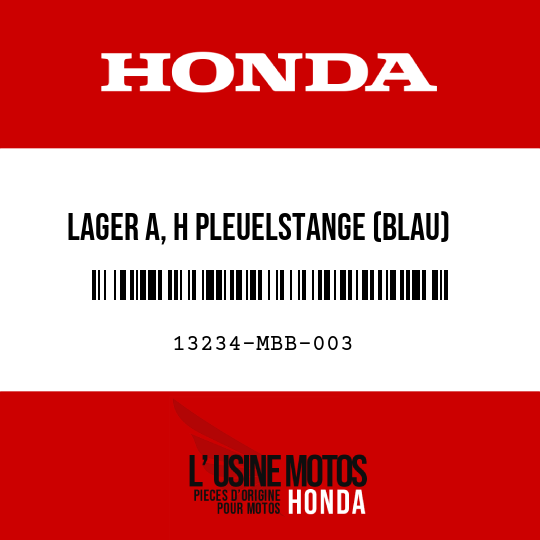image de 13234-MBB-003 LAGER A, H PLEUELSTANGE (BLAU)